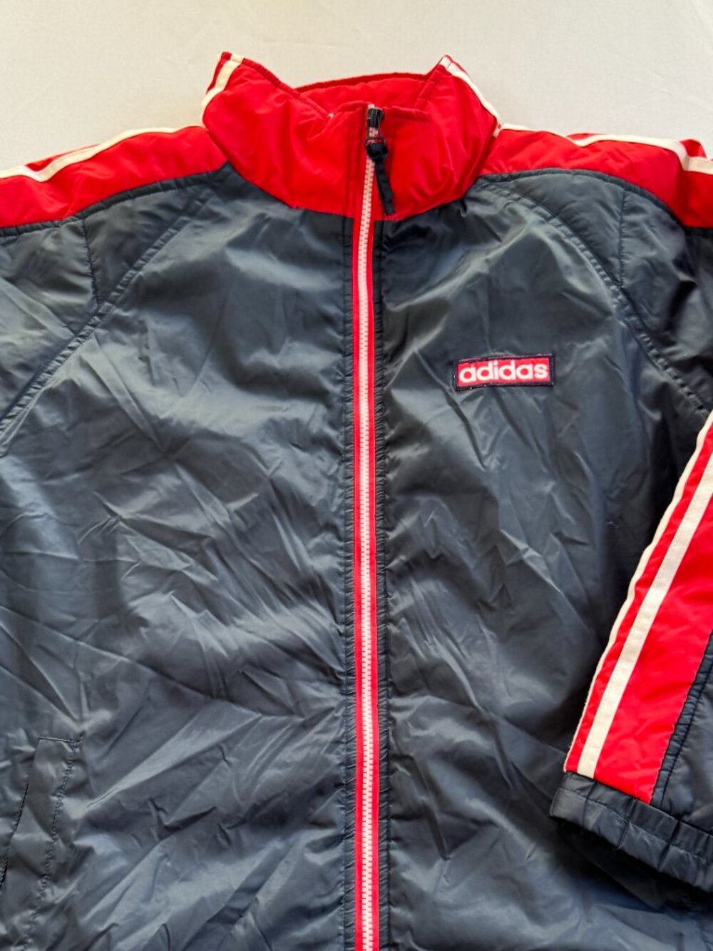 Vintage 90s Adidas Colorblock Puffer Jacket  Men’s Large